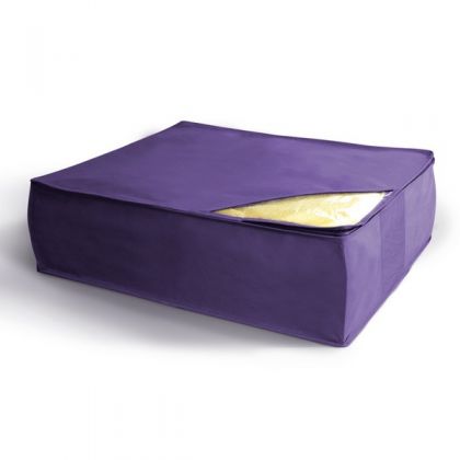 Чехол для хранения подушек и одеял 50x58x19 см, фиолетовый