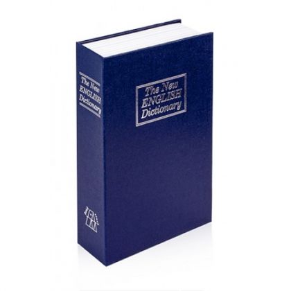 Шкатулка-книга с ключом The New English Dictionary, синяя