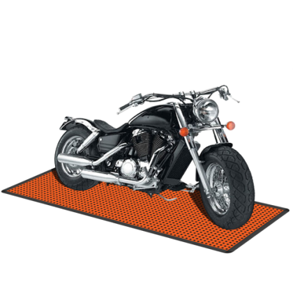 Напольное покрытие для мотоцикла 1,15x2,54 м, оранжевое
