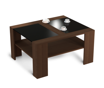 Журнальный столик модель 2, венге, черный