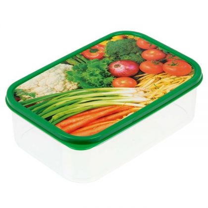 Коробка для еды прямоугольная 1,2л, Урожай