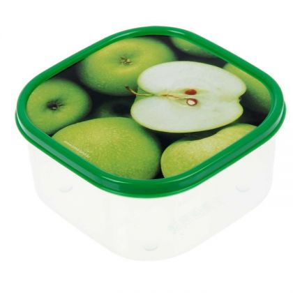 Коробка для еды квадратная 700мл, яблоки
