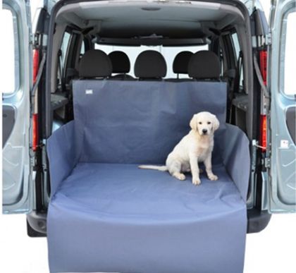 Автогамак для перевозки собак в багажнике, серый, 120 х 150 х 70 см