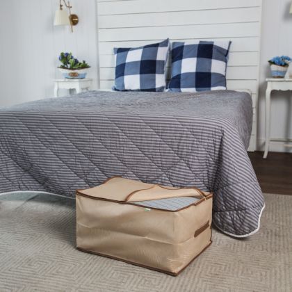 Чехол для одеял, подушек, постельного белья "Горох", 60 x 40 x 30 см