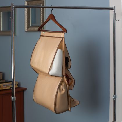 Органайзер для сумок в шкаф "Горох", бежевый, 70 х 40 см