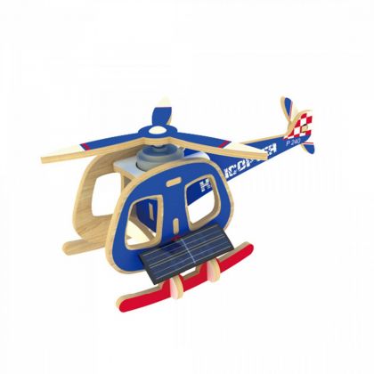 3D-пазл "Вертолет с мотором", 14 x 8,5 x 6,5 см