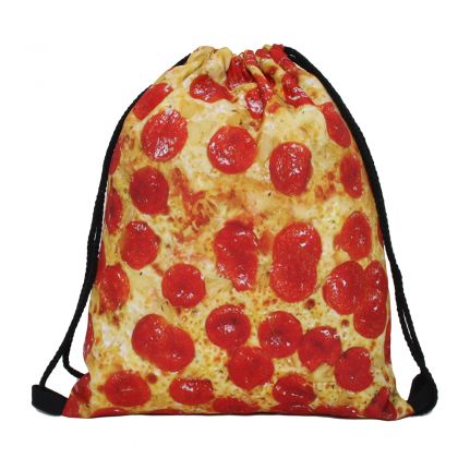 Сумка-мешок для сменной обуви "Pizza", 39 x 30 см..