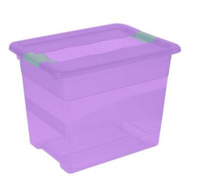 Ящик для хранения Кристал 24л промо, фиолетовый