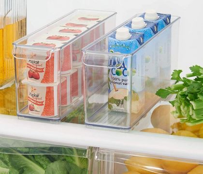 Прозрачный контейнер для холодильника, 30 х 10 х 10 см