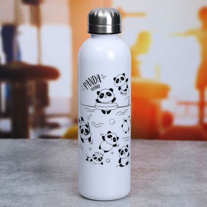 Бутылка для воды «Panda», 0,7 л, 6,5 х 6,5 х 24,5 см