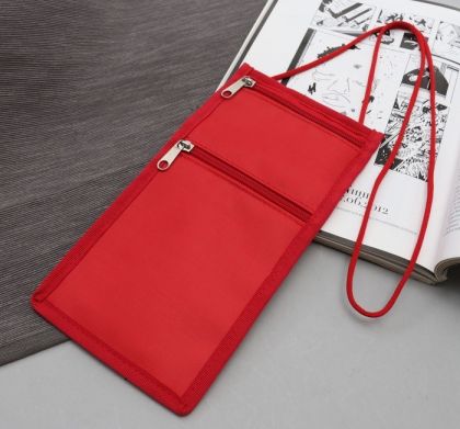 Туристический конверт-кошелек, красный, 12,5 x 0,5 x 25,5 см