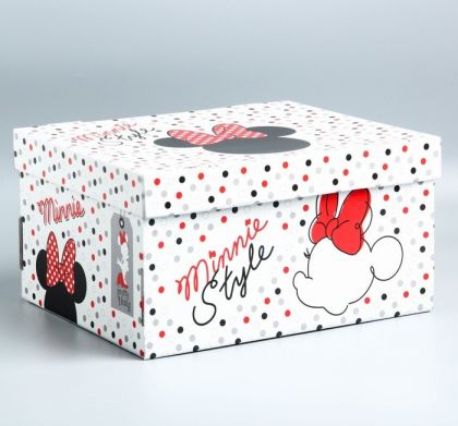 Коробка для хранения "Минни Маус", 24,5 х 30,5 х 16,5 см