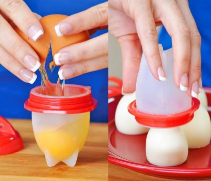 Силиконовые формы для варки яиц без скорлупы «Silicon Egg Boil», 6 штук