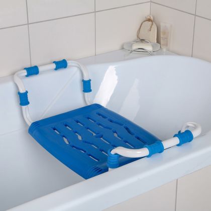 Сиденье для ванны раздвижное, синий, 64 x 29 x 14 см