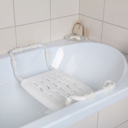 Раздвижное сиденье в ванну, белый, 64 х 29 х 14 см
