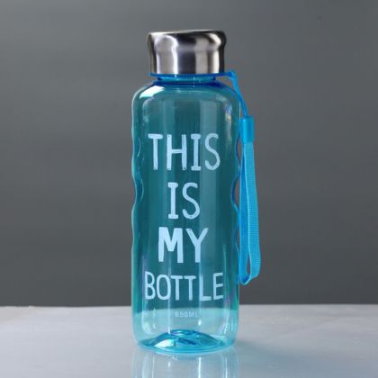 Бутылка для воды «Акварель», 0,65 л, 7,5 х 7,5 х 21 см