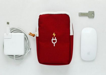 Органайзер для проводов «Travel Gadget», красный, 18 х 12 х 4 см