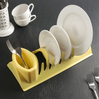 Сушилка для посуды «Katrin», желтый, 34 x 14 x 8 см