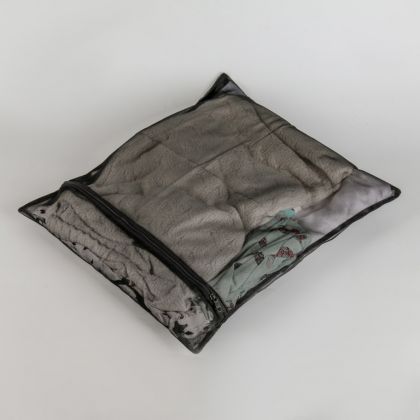Мешок для стирки, мелкая сетка, черный, 50 x 40 см