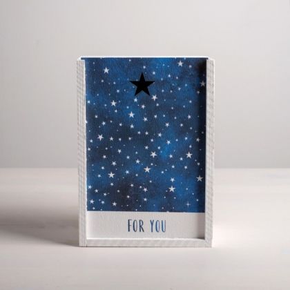 Ящик подарочный деревянный «Звезды», 20 x 14 x 8 см