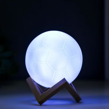 Ночник «Football», LED от батареек, белый, 10 х 10 х 10 см