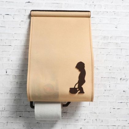Панно-органайзер для туалета «Мальчик», бежевый, 21 х 2 x 34,5 см