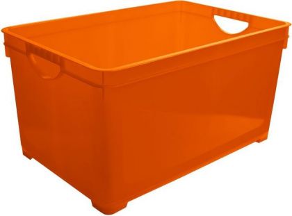Ящик для хранения универсальный, 19 л, оранжевый, 38,6 x 26,3 x 24,1 см