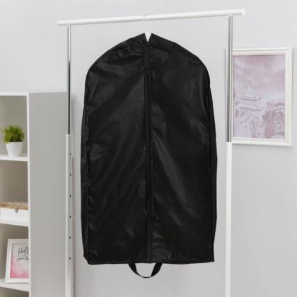 Чехол для одежды зимний, черный, 100 x 60 x 10 см