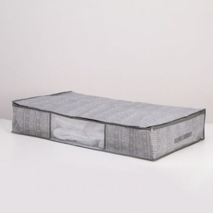 Кофр для хранения вещей «Etno», серый, 80 x 45 x 15 см