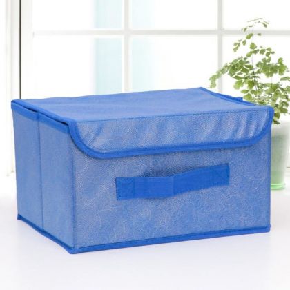 Короб для хранения с крышкой «Fabjen», синий, 26 x 20 x 16 см