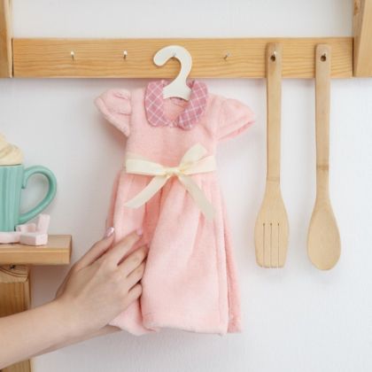 Полотенце кухонное «Lovely dress», розовый, 30 x 25 см