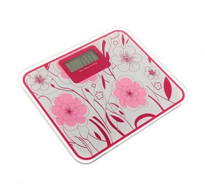 Напольные электронные весы "Розовые цветы" до 180 кг