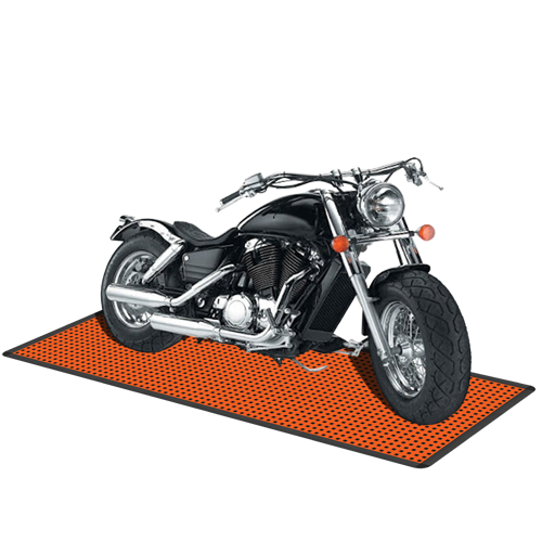 Напольное покрытие для мотоцикла 1,15x2,54 м, оранжевое