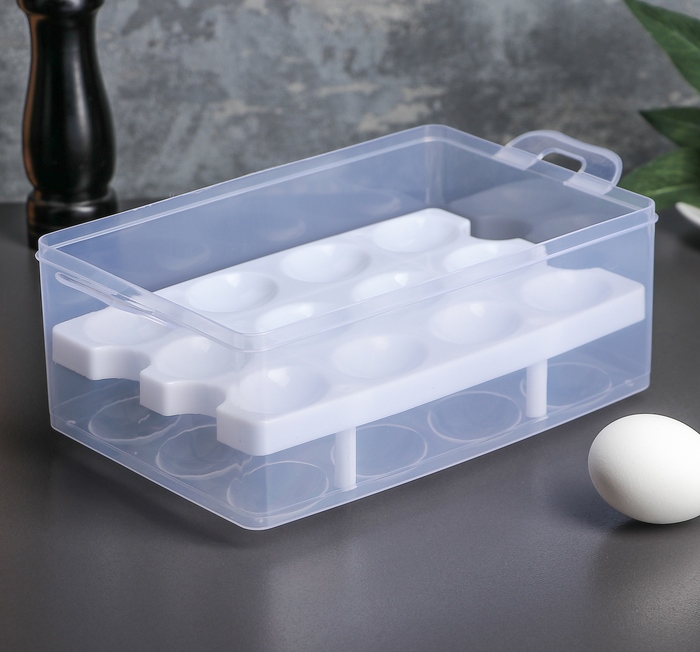 Купить контейнер для яиц на 24 шт двухуровневый