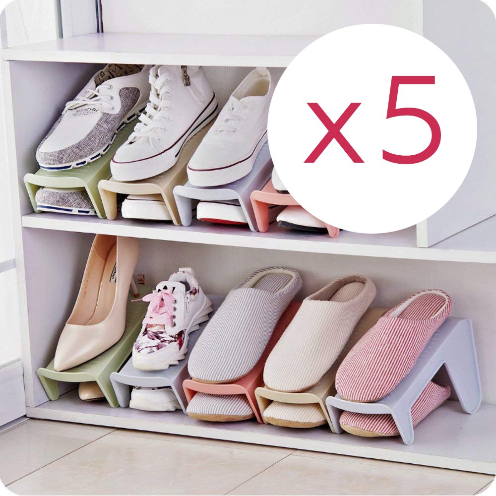 Комплект из 5 подставок для обуви на одну пару, модель 2, 25,5 х 10 х 13 см