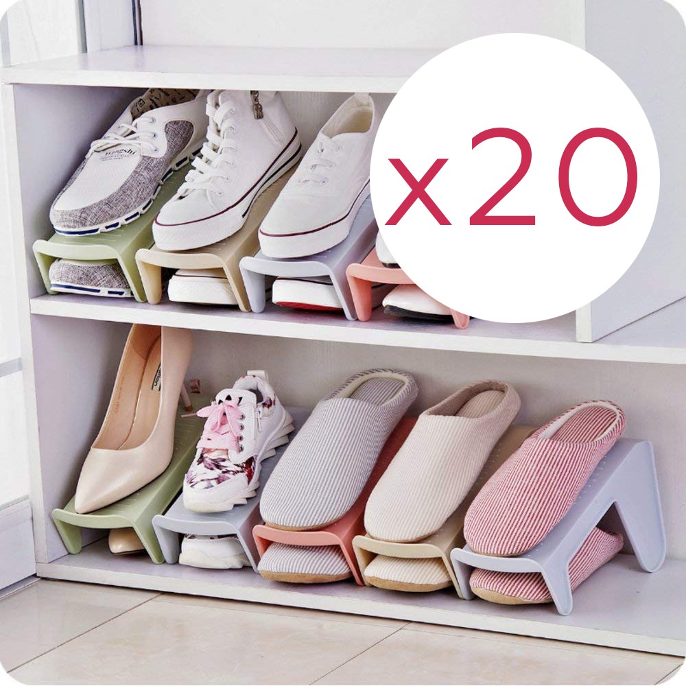 Комплект из 20 подставок для обуви на одну пару, модель 2, 25,5 х 10 х 13 см