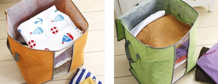 Купить чехол для постельного белья и подушек зеленый 44 х 30 х 48 см