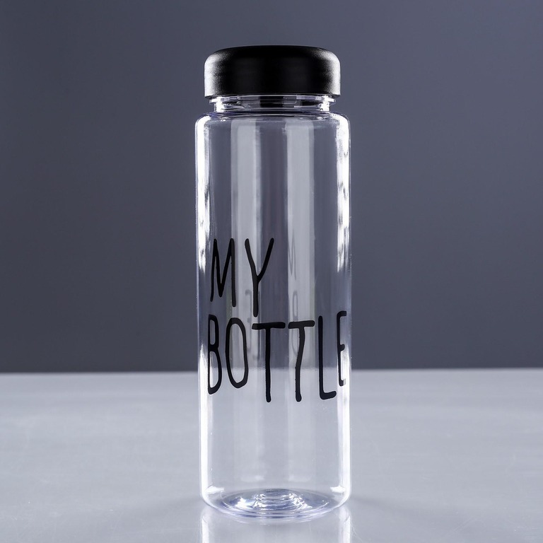 Бутылка для воды "Возьми с собой", 0,5 л, 7 х 7 х 19 см