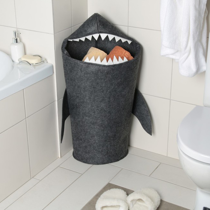 Купить Корзина для хранения «Shark», тёмно-серый, 30 х 25 х 76 см