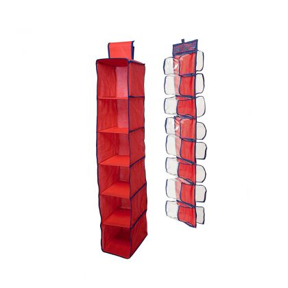 Комплект подвесных органайзеров в шкаф, для колготок, шарфов и мелочей Rosso