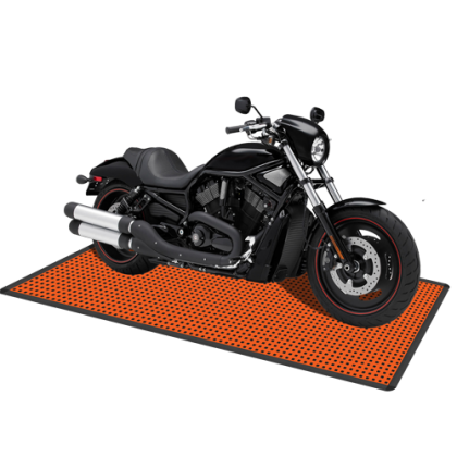 Напольное покрытие для мотоцикла 1,32x2,54 м, оранжевое