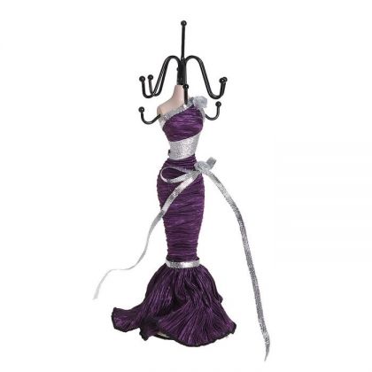 Подставка для украшений Серебристо-фиолетовое платье