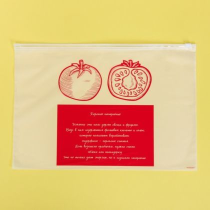 Пакет для хранения еды горизонтальный «Tomato», 36 x 24 см