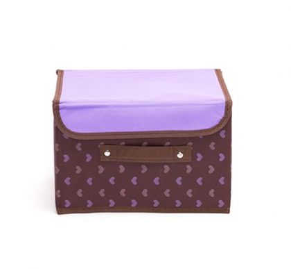 Декоративная коробочка Trendy для хранения малая, баклажан