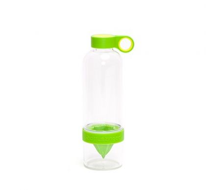Бутылка с соковыжималкой Citrus Zinger, зеленый
