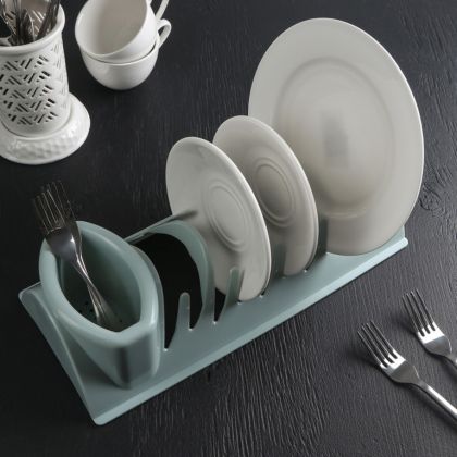 Сушилка для посуды «Katrin», серый, 34 x 14 x 8 см