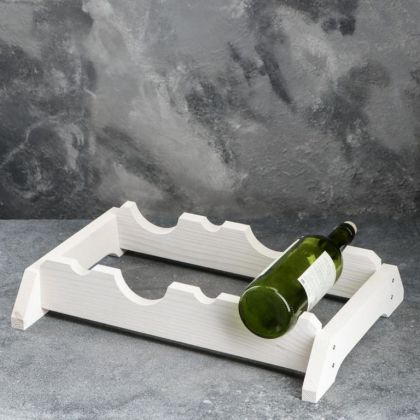 Подставка для вина настольная «Swenson», белый, 40 x 31 x 9 см