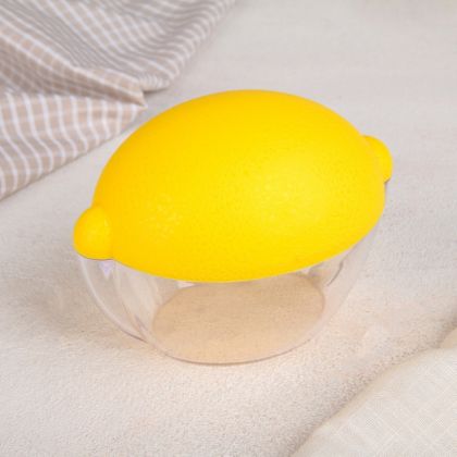 Контейнер для лимона, желтый, 12 x 8,5 x 10 см