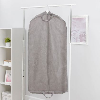 Чехол для одежды, серый, 120 х 60 х 10 см