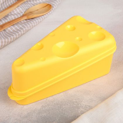 Контейнер для сыра, желтый, 19,8 x 10,6 x 7,5 см